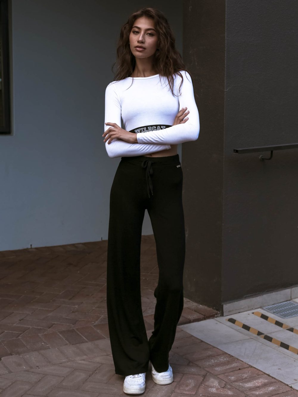 WILDCAT Luxe LS Crop - White - Image 3