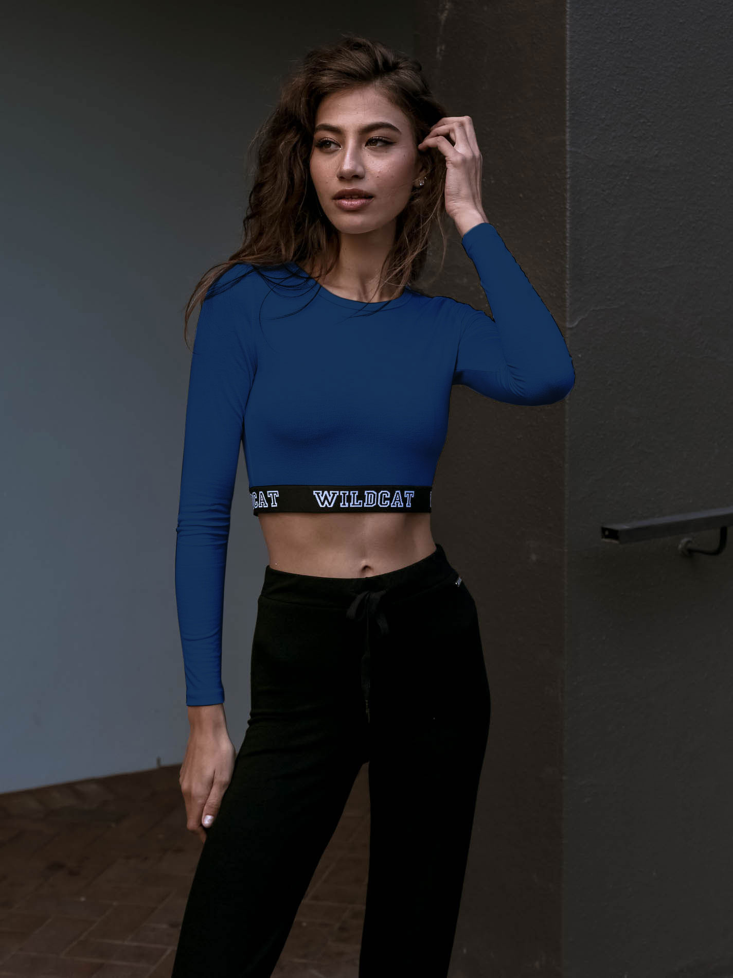WILDCAT Luxe LS Crop - Indigo