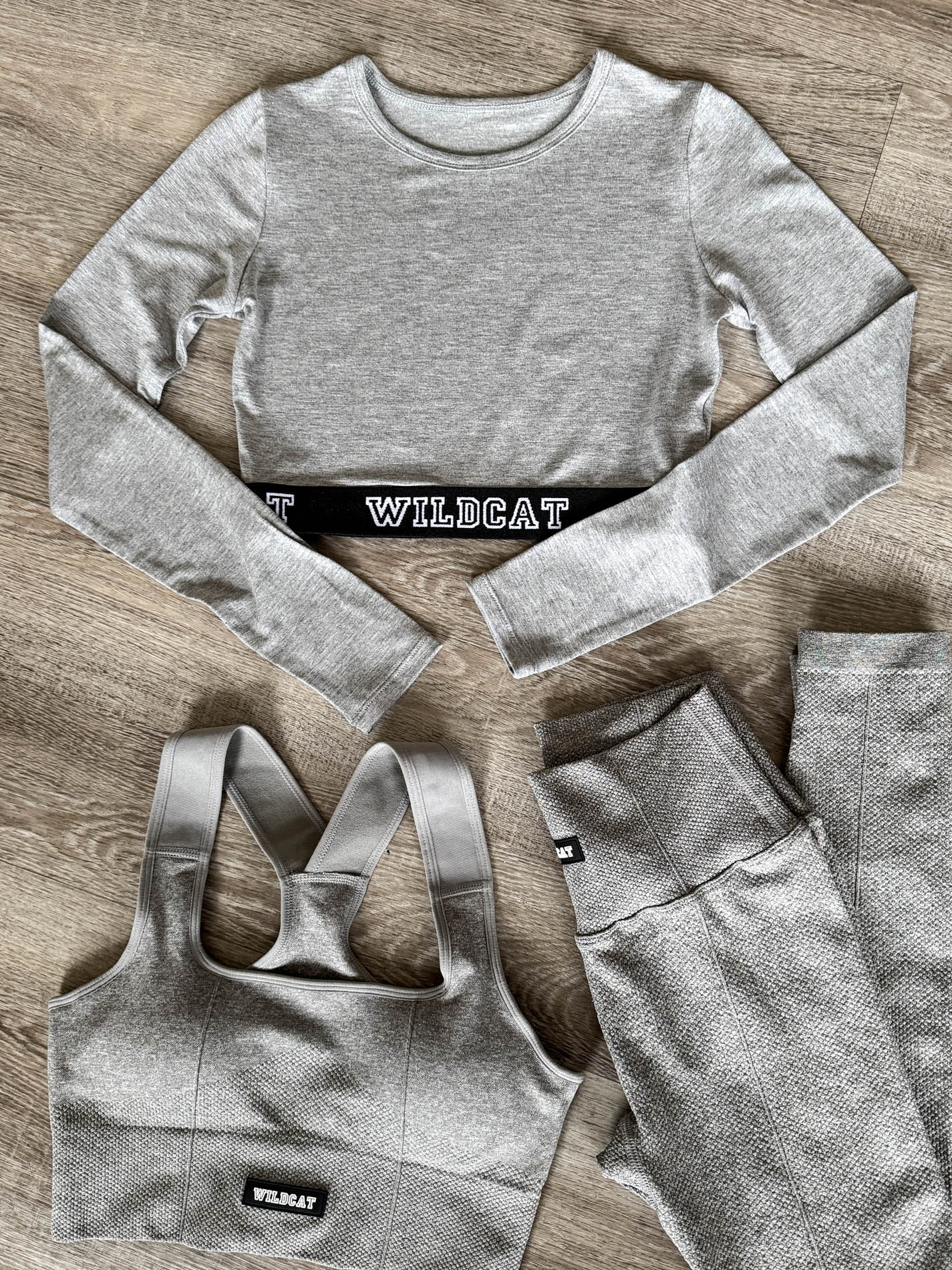WILDCAT Luxe LS Crop - Ash Melange