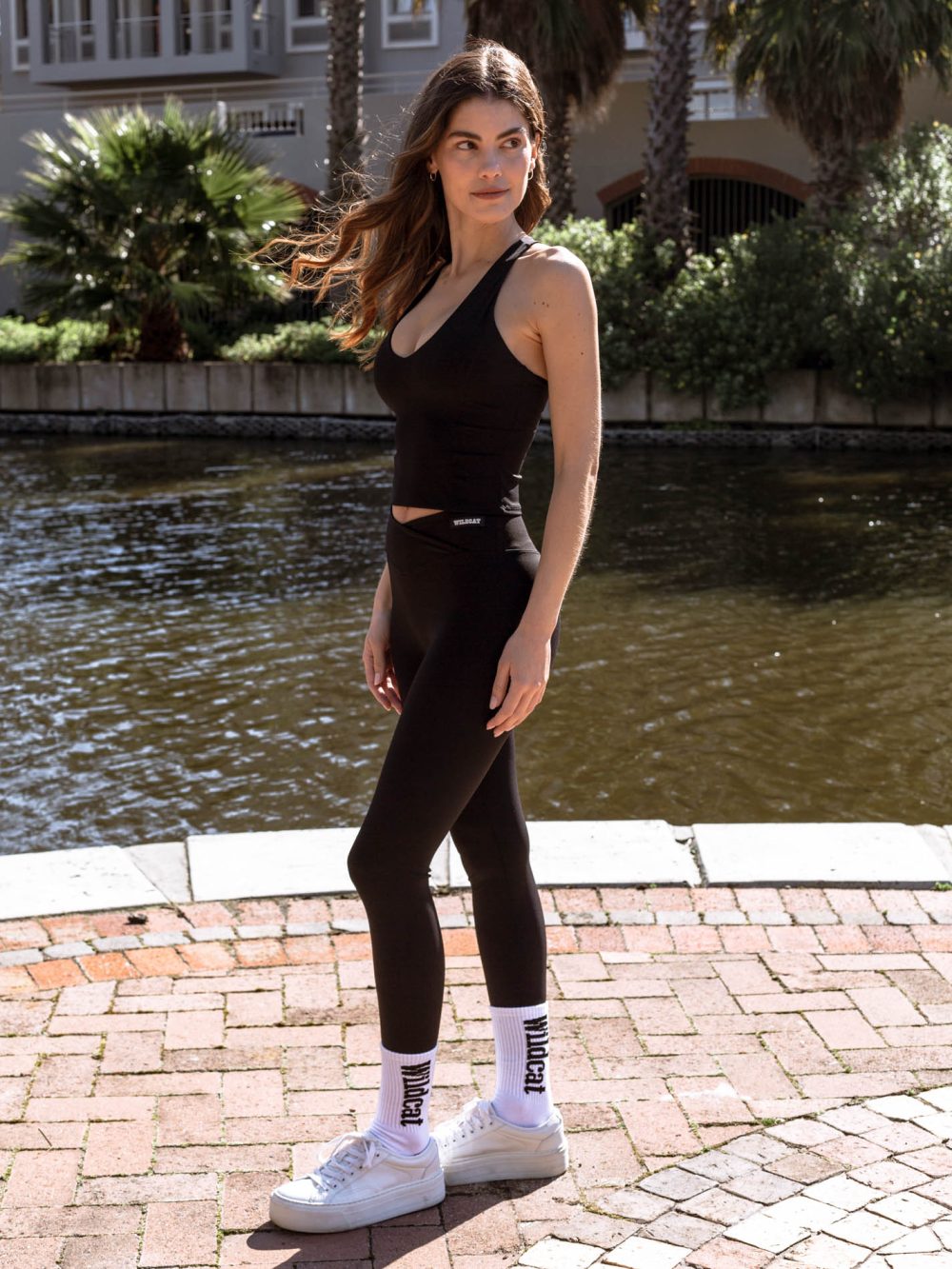 VIOLA *BodyLux* Racer Back Sports Top - Black - Image 17